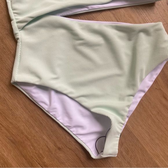 Beach Riot Mint One-Shoulder One Piece - Picture 5 of 6